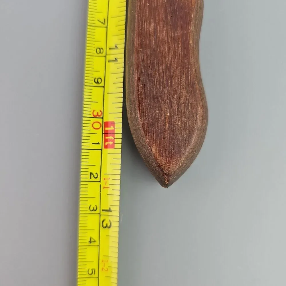 Vintage 8 inch Blade Utica Stainless Super Edge Knife Wood Handle 13 in Carving